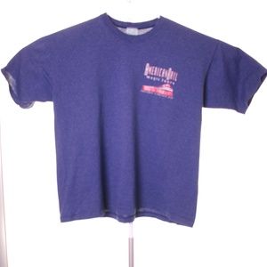 American Rails Tour T-Shirt-Logo BLue -A0008